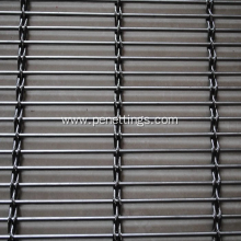 Metal Flat Spiral Wire Fabric Facades Divider